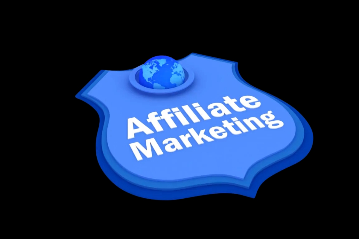crna pozadina sa znakom na kom pise affiliate marketing